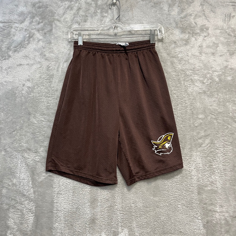 Carmel Catholic Corsairs Shorts Mens S Brown Mesh Basketball Gym Training